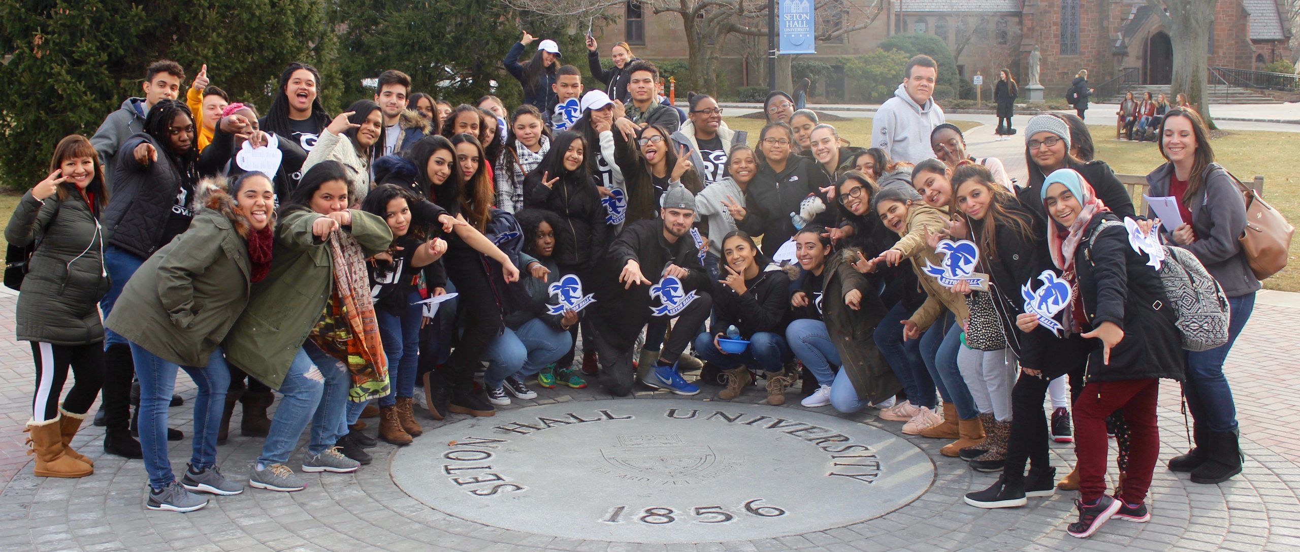 Group photo of Aspire High students and staffs